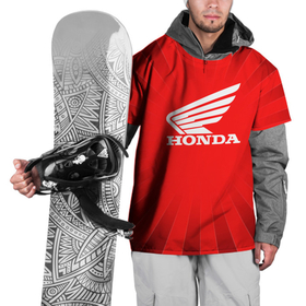Накидка на куртку 3D с принтом Honda красные линии в Санкт-Петербурге, 100% полиэстер |  | honda | sport | авто | автомобиль | бренд | марка | спорт | хонда
