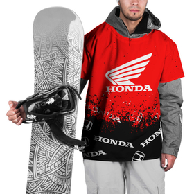 Накидка на куртку 3D с принтом Honda sport брызги в Белгороде, 100% полиэстер |  | honda | sport | авто | автомобиль | бренд | марка | спорт | хонда