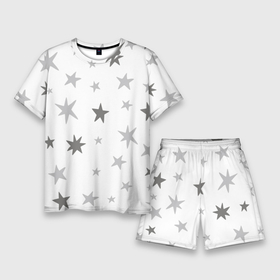 Мужской костюм с шортами 3D с принтом Звездочки stars в Курске,  |  | doodle | stars | дудл | звездочки | звезды | паттерн звезд | рисованные звезды