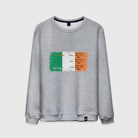 Мужской свитшот хлопок с принтом Флаг Ирландии. , 100% хлопок |  | color codes | ireland | irish flag | города | европа | зеленый | ирландия | ирландский флаг | оранжевый | путешествие | страны | триколор | туризм | флаг