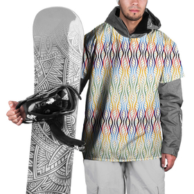 Накидка на куртку 3D с принтом Волнисто радужный узор в Белгороде, 100% полиэстер |  | абстракция | волны | геометрия | градиент | днк | паттерн | радуга | узор | фон
