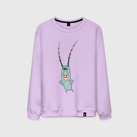 Мужской свитшот хлопок с принтом Планктон   Спанч Боб , 100% хлопок |  | иллюстрация | мульт.герой | мультик | планктон | рисунок | спанч боб
