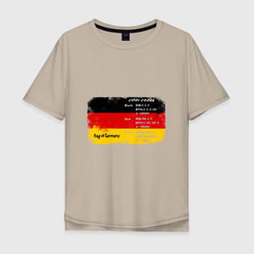 Мужская футболка хлопок Oversize с принтом Флаг Германии. Color codes. в Тюмени, 100% хлопок | свободный крой, круглый ворот, “спинка” длиннее передней части | deutsch | flag of germany | germany | германия | дизайнер | желтый | иллюстратор | красный | подарок дизайнеру | подарок иллюстратору | полосы | профессия | профессия дизайнер | профессия иллюстратор