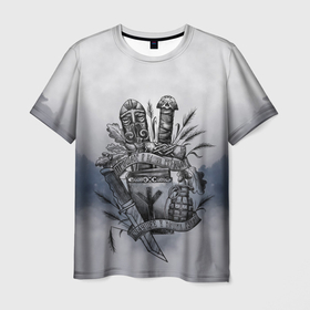 Мужская футболка 3D с принтом будущее в наших руках в Санкт-Петербурге, 100% полиэфир | прямой крой, круглый вырез горловины, длина до линии бедер | ethnic | folk | runes | scandinavia | slav | vikings | викинги | руны | русь | скандинавия | славяне | фолк | фольклор | этника | этно | язычество