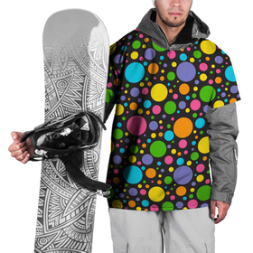 Накидка на куртку 3D с принтом Радужный горошек в Петрозаводске, 100% полиэстер |  | Тематика изображения на принте: абстракция | горошек | круги | кружки | радуга | радужный | точки