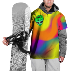 Накидка на куртку 3D с принтом Chill out зеленый человечек в Новосибирске, 100% полиэстер |  | chill | chill out | out | rainbow | ufo | зеленый человечек | нло | пришелец | радуга | силаут | уфо | чилаут | чилим