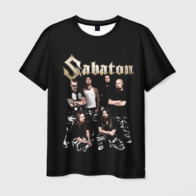 Мужская футболка 3D с принтом SABATON | САБАТОН. в Новосибирске, 100% полиэфир | прямой крой, круглый вырез горловины, длина до линии бедер | hardcore | metak | metal | music | punk | rock | sabaton | sweden | гранж | группа | метал | музыка | панк | рок | рокеры | сабатон | швеция