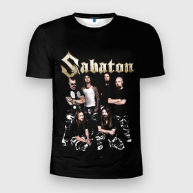 Мужская футболка 3D Slim с принтом SABATON | САБАТОН. в Белгороде, 100% полиэстер с улучшенными характеристиками | приталенный силуэт, круглая горловина, широкие плечи, сужается к линии бедра | hardcore | metak | metal | music | punk | rock | sabaton | sweden | гранж | группа | метал | музыка | панк | рок | рокеры | сабатон | швеция