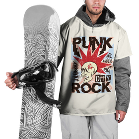 Накидка на куртку 3D с принтом Punk Rock (Панк) , 100% полиэстер |  | dead kennedys | exploited | fpg | punks not dead | анархия | гаражный рок | гитара | гражданская оборона | гранж | ирокез | король и шут | металл | музыка | наив | панк рок | пурген | рок музыка | рокер | рокнролл