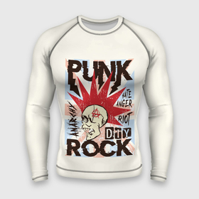 Мужской рашгард 3D с принтом Punk Rock (Панк) ,  |  | Тематика изображения на принте: dead kennedys | exploited | fpg | punks not dead | анархия | гаражный рок | гитара | гражданская оборона | гранж | ирокез | король и шут | металл | музыка | наив | панк рок | пурген | рок музыка | рокер | рокнролл