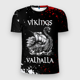 Мужская футболка 3D Slim с принтом Викинги: Вальхалла   Vikings: Valhalla , 100% полиэстер с улучшенными характеристиками | приталенный силуэт, круглая горловина, широкие плечи, сужается к линии бедра | Тематика изображения на принте: ship | vikings | vikings  valhalla | vikings valhalla | вальгалла | викинги | викинги 2022 | викинги валхалла | викинги вальгалла | викинги вальхалла | корабль | корабль викингов | сериал викинги