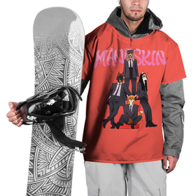 Накидка на куртку 3D с принтом Фури Манескин в Петрозаводске, 100% полиэстер |  | alternative | maneskin | moneskin | rock | альтернатива | манескин | монескин | рок | ьфтуылшт