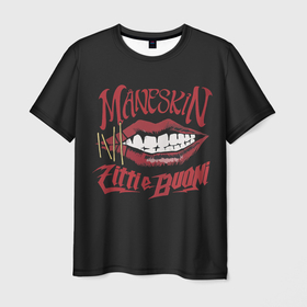 Мужская футболка 3D с принтом Манескин Zitti e buoni в Тюмени, 100% полиэфир | прямой крой, круглый вырез горловины, длина до линии бедер | alternative | maneskin | moneskin | rock | альтернатива | манескин | монескин | рок | ьфтуылшт