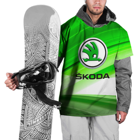 Накидка на куртку 3D с принтом Skoda texture в Тюмени, 100% полиэстер |  | Тематика изображения на принте: auto | shkoda | skoda | авто | автомобиль | бренд | марка | шкода