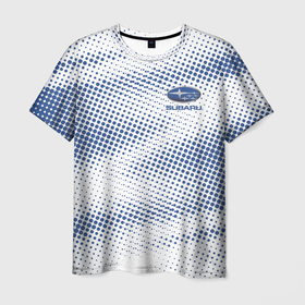 Мужская футболка 3D с принтом [Subaru]   Texture , 100% полиэфир | прямой крой, круглый вырез горловины, длина до линии бедер | auto | subaru | авто | автомобиль | бренд | марка | машины | субару