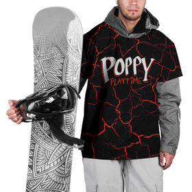 Накидка на куртку 3D с принтом Poppy Playtime Лава Огонь в Курске, 100% полиэстер |  | game | haggy | horror | kid | playtime | poppy | vaggy | игра | лава | огонь | паппи | плейтайм | плиты | поппи | скример | трещины | ужастик | хагги вагги