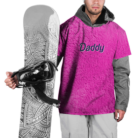 Накидка на куртку 3D с принтом Daddy pink в Санкт-Петербурге, 100% полиэстер |  | barbie | dad | daddy | pink | антибренд | барби | мех | папа | папик | папочка | розовый | розовый мех