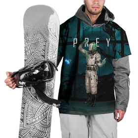 Накидка на куртку 3D с принтом Ученный из игры Prey в Тюмени, 100% полиэстер |  | horror | prey | space | космический корабль | космос | прей | прэй | страшная игра | ужастик | шутер