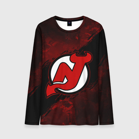 Мужской лонгслив 3D с принтом New Jersey Devils, Нью Джерси Девилз в Санкт-Петербурге, 100% полиэстер | длинные рукава, круглый вырез горловины, полуприлегающий силуэт | devils | hockey | new jersey | new jersey devils | nhl | usa | девилз | нхл | нью джерси | ньюджерси девилз | спорт | сша | хоккей | шайба