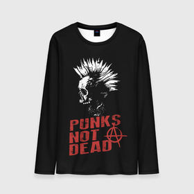 Мужской лонгслив 3D с принтом Punks Not Dead (Панк) в Тюмени, 100% полиэстер | длинные рукава, круглый вырез горловины, полуприлегающий силуэт | dead kennedys | exploited | fpg | punks not dead | анархия | гаражный рок | гитара | гражданская оборона | гранж | ирокез | король и шут | металл | муз | наив | панк рок | пурген | рок музыка | рокер | рокнролл | сектор газа