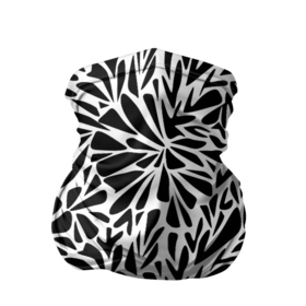 Бандана-труба 3D с принтом Черно белый абстрактный узор в Екатеринбурге, 100% полиэстер, ткань с особыми свойствами — Activecool | плотность 150‒180 г/м2; хорошо тянется, но сохраняет форму | абстрактный узор | модный | молодежный | простой | современный | черно белый | черный