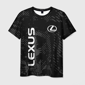 Мужская футболка 3D с принтом Lexus, Лексус черно серый , 100% полиэфир | прямой крой, круглый вырез горловины, длина до линии бедер | auto | lexus | logo | symbol | авто | автомобиль | гонки | лексус | лого | логотип | логотипы | марка | машина | символ | символы