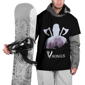 Накидка на куртку 3D с принтом Зов Викинга в Белгороде, 100% полиэстер |  | бог один | вальгалла | вальхалла | викинг | викинги | лодброк | рагнар | рагнарёк