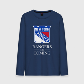 Мужской лонгслив хлопок с принтом Rangers are coming, Нью Йорк Рейнджерс, New York Rangers , 100% хлопок |  | hockey | new york | new york rangers | nhl | rangers | usa | нхл | нью йорк | нью йорк рейнджерс | рейнджерс | спорт | сша | хоккей | шайба