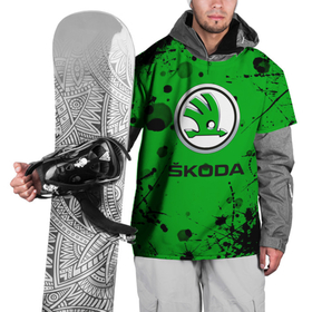 Накидка на куртку 3D с принтом [Skoda]   Брызги красок в Тюмени, 100% полиэстер |  | Тематика изображения на принте: auto | shkoda | skoda | авто | автомобиль | бренд | марка | шкода
