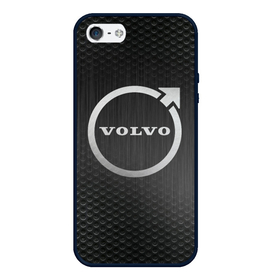 Чехол для iPhone 5/5S матовый с принтом Volvo бренд , Силикон | Область печати: задняя сторона чехла, без боковых панелей | 