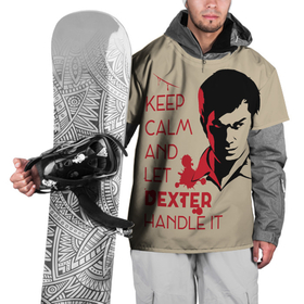 Накидка на куртку 3D с принтом Декстер Морган (Бежевый) , 100% полиэстер |  | dexter | арт | декстер | сериалы