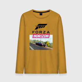 Мужской лонгслив хлопок с принтом Forza Horizon 5 Plymouth Barracuda в Новосибирске, 100% хлопок |  | auto | autosport | cars | cuda | forza | game | horizon | plymouth | авто | гонки | спорт