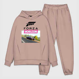 Мужской костюм хлопок OVERSIZE с принтом Forza Horizon 5 Plymouth Barracuda ,  |  | auto | autosport | cars | cuda | forza | game | horizon | plymouth | авто | гонки | спорт