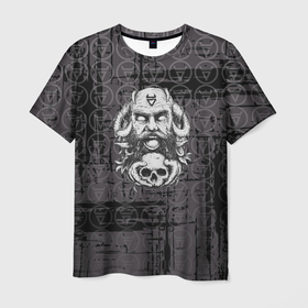 Мужская футболка 3D с принтом Боги Велес в Кировске, 100% полиэфир | прямой крой, круглый вырез горловины, длина до линии бедер | боги | велес | обереги | скандинавские символы | языческие символы