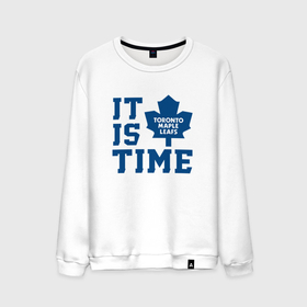 Мужской свитшот хлопок с принтом It is Toronto Maple Leafs Time, Торонто Мейпл Лифс , 100% хлопок |  | hockey | maple leafs | nhl | toronto | toronto maple leafs | usa | мейпл лифс | нхл | спорт | сша | торонто | торонто мейпл лифс | хоккей | шайба