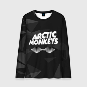 Мужской лонгслив 3D с принтом Arctic Monkeys Серая Геометрия в Новосибирске, 100% полиэстер | длинные рукава, круглый вырез горловины, полуприлегающий силуэт | arctic | monkeys | rock | алекс тёрнер | арктик | группа | группы | джейми кук | инди | манкиз | музыка | мэтт хелдерс | ник омэлли | постпанк | рок