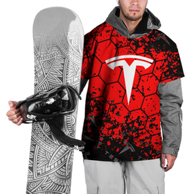 Накидка на куртку 3D с принтом Tesla Logo соты. , 100% полиэстер |  | Тематика изображения на принте: elon mask | tesla | авто | автомобиль | илон | илон маск | маск | тесла