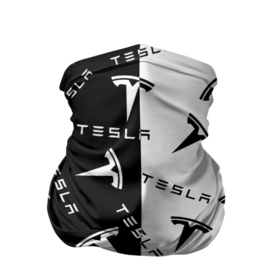 Бандана-труба 3D с принтом Tesla Black  White. , 100% полиэстер, ткань с особыми свойствами — Activecool | плотность 150‒180 г/м2; хорошо тянется, но сохраняет форму | elon mask | tesla | авто | автомобиль | илон | илон маск | маск | тесла