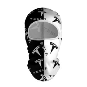 Балаклава 3D с принтом Tesla Black  White. , 100% полиэстер, ткань с особыми свойствами — Activecool | плотность 150–180 г/м2; хорошо тянется, но при этом сохраняет форму. Закрывает шею, вокруг отверстия для глаз кайма. Единый размер | Тематика изображения на принте: elon mask | tesla | авто | автомобиль | илон | илон маск | маск | тесла