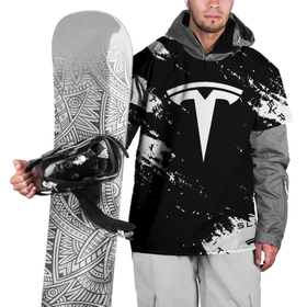 Накидка на куртку 3D с принтом Tesla logo texture в Кировске, 100% полиэстер |  | elon mask | tesla | авто | автомобиль | илон | илон маск | маск | тесла
