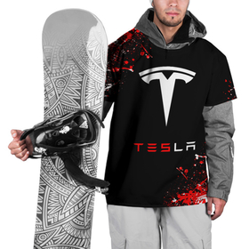 Накидка на куртку 3D с принтом Tesla sport auto в Кировске, 100% полиэстер |  | elon mask | tesla | авто | автомобиль | илон | илон маск | маск | тесла
