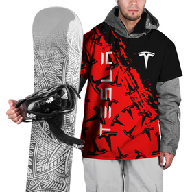 Накидка на куртку 3D с принтом Tesla red pattern , 100% полиэстер |  | Тематика изображения на принте: elon mask | tesla | авто | автомобиль | илон | илон маск | маск | тесла