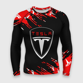 Мужской рашгард 3D с принтом [Tesla]  Logo Sport Auto ,  |  | elon mask | tesla | авто | автомобиль | илон | илон маск | маск | тесла