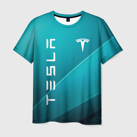 Мужская футболка 3D с принтом [Tesla]   Sport в Санкт-Петербурге, 100% полиэфир | прямой крой, круглый вырез горловины, длина до линии бедер | elon mask | tesla | авто | автомобиль | илон | илон маск | маск | тесла