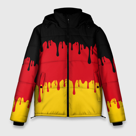 Мужская зимняя куртка 3D с принтом Флаг Германии (потёки) в Тюмени, верх — 100% полиэстер; подкладка — 100% полиэстер; утеплитель — 100% полиэстер | длина ниже бедра, свободный силуэт Оверсайз. Есть воротник-стойка, отстегивающийся капюшон и ветрозащитная планка. 

Боковые карманы с листочкой на кнопках и внутренний карман на молнии. | audi | bavaria | berlin | bmw | doberman | europe | fascist | frg | gdr | germany | hitler | mercedes | munich | ауди | бавария | берлин | бмв | гдр | герб германии | германия | германский флаг | гёте | доберман | европа | мерседес | мюнхен | нем