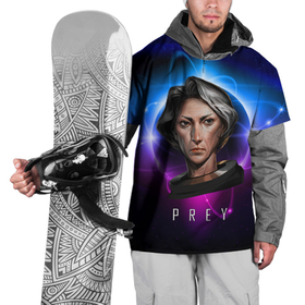 Накидка на куртку 3D с принтом PREY GIRL  PLANET , 100% полиэстер |  | horror | prey | space | космический корабль | космос | прей | прэй | страшная игра | ужастик | шутер