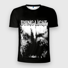 Мужская футболка 3D Slim с принтом Dying Light Зомби 2 , 100% полиэстер с улучшенными характеристиками | приталенный силуэт, круглая горловина, широкие плечи, сужается к линии бедра | dying light | harran | stay human | зомби | харран