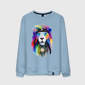 Мужской свитшот хлопок с принтом Color lion Neon в Курске, 100% хлопок |  | color | eyes | feather | lion | mane | muzzle | nose | грива | лев | нос | перо | цвет