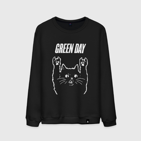 Мужской свитшот хлопок с принтом Green Day Рок кот в Тюмени, 100% хлопок |  | american idiot | green day | heavy metal | metal | rock | альтернатива | грин дей | грин дэй | группа | метал | музыка | рок | трэш метал | хеви метал