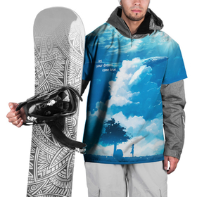 Накидка на куртку 3D с принтом let your dreams come true в Тюмени, 100% полиэстер |  | арт | кит | мечты | небо | облака